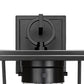 Z-Lite Sheridan 8" 1-Light Black Aluminum Outdoor Wall Sconce With Seedy Glass Shade