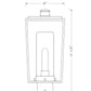 Z-Lite Sheridan 8" W x 17" H 1-Light Black Outdoor Post Mount Fixture With Seedy Glass Shade