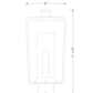 Z-Lite Sheridan 8" W x 17" H 1-Light Black Outdoor Post Mount Fixture With White Opal Glass Shade
