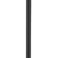 Z-Lite Sheridan 8" W x 18" H 1-Light Black Aluminum and Steel Seedy Glass Shade Outdoor Post Mounted Fixture