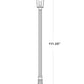 Z-Lite Sheridan 8" W x 18" H 1-Light Black Aluminum and Steel Seedy Glass Shade Outdoor Post Mounted Fixture