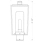 Z-Lite Sheridan 8" W x 18" H 1-Light Black Outdoor Post Mount Fixture With Seedy Glass Shade