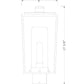 Z-Lite Sheridan 8" W x 18" H 1-Light Black Outdoor Post Mount Fixture With White Opal Glass Shade