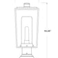 Z-Lite Sheridan 8" W x 20" H 1-Light Black Outdoor Pier Mounted Fixture and Square Pier Mount Hardware With White Opal Glass Shade