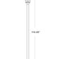 Z-Lite Sheridan 9" W x 111" H 1-Light Black Aluminum and Steel Seedy Glass Shade Outdoor Post Mounted Fixture