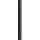 Z-Lite Sheridan 9" W x 111" H 1-Light Black Aluminum and Steel Seedy Glass Shade Outdoor Post Mounted Fixture