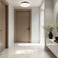 Z-Lite Soleil 12" 1-Light Integrated LED Matte Black Steel Frame Matte Opal Glass Shade Flush Mount Lighting