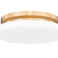 Z-Lite Soleil 12" 1-Light Integrated LED Modern Gold Steel Frame Matte Opal Glass Shade Flush Mount Lighting