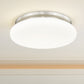 Z-Lite Soleil 16" 1-Light Integrated LED Brushed Nickel Steel Frame Matte Opal Glass Shade Flush Mount Lighting