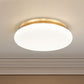 Z-Lite Soleil 16" 1-Light Integrated LED Matte Opal Glass Shade Modern Gold Steel Frame Flush Mount Lighting