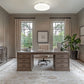 Z-Lite Soleil 20" 1-Light Integrated LED Matte Opal Glass Shade Brushed Nickel Steel Frame Flush Mount Lighting