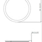 Z-Lite Soleil 20" 1-Light Integrated LED Matte Opal Glass Shade Matte Black Steel Frame Flush Mount Lighting
