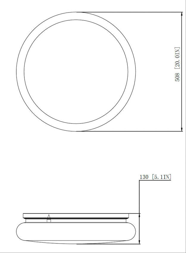 Z-Lite Soleil 20" 1-Light Integrated LED Matte Opal Glass Shade Matte Black Steel Frame Flush Mount Lighting