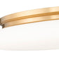 Z-Lite Soleil 20" 1-Light Integrated LED Matte Opal Glass Shade Modern Gold Steel Frame Flush Mount Lighting
