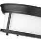 Z-Lite Sonna 11" 2-Light Matte Black Flush Mount Lighting With Matte Opal Glass Shade