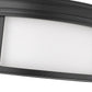 Z-Lite Sonna 16" 2-Light Matte Black Flush Mount Lighting With Matte Opal Glass Shade