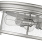 Z-Lite Sonna 16" 3-Light Brushed Nickel Flush Mount Lighting With Clear Seedy Glass Shade