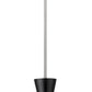 Z-Lite Soriano 13" 1-Light Matte Black and Brushed Nickel Pendant Light