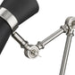 Z-Lite Soriano 14" 1-Light Matte Black and Brushed Nickel Table Lamp