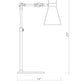 Z-Lite Soriano 14" 1-Light Matte Black and Brushed Nickel Table Lamp
