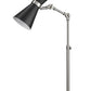 Z-Lite Soriano 14" 1-Light Matte Black and Brushed Nickel Table Lamp
