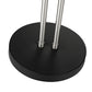 Z-Lite Soriano 57" Matte Black and Brushed Nickel Floor Lamp With Matte Black Metal Shade