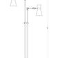 Z-Lite Soriano 57" Matte Black and Brushed Nickel Floor Lamp With Matte Black Metal Shade