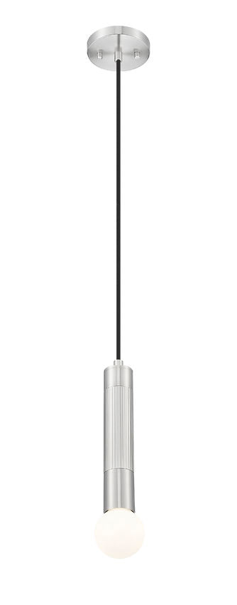 Z-Lite Stari 1-Light Medium Bulb Base Brushed Nickel Steel Pendant Light