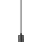 Z-Lite Stari 1-Light Medium Bulb Base Matte Black Steel Pendant Light