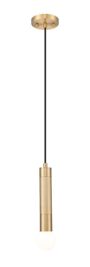 Z-Lite Stari 1-Light Medium Bulb Base Modern Gold Steel Pendant Light