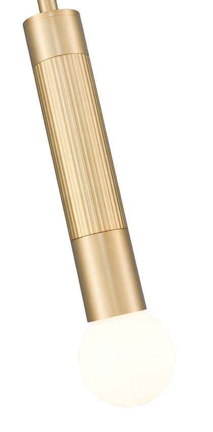 Z-Lite Stari 1-Light Medium Bulb Base Modern Gold Steel Pendant Light