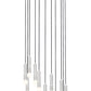 Z-Lite Stari 11-Light Medium Bulb Base Brushed Nickel Steel Frame Chandelier
