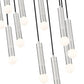 Z-Lite Stari 11-Light Medium Bulb Base Brushed Nickel Steel Frame Chandelier