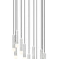 Z-Lite Stari 11-Light Medium Bulb Base Brushed Nickel Steel Frame Chandelier