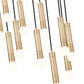Z-Lite Stari 11-Light Medium Bulb Base Modern Gold Steel Frame Chandelier