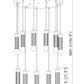Z-Lite Stari 11-Light Medium Bulb Base Modern Gold Steel Frame Chandelier