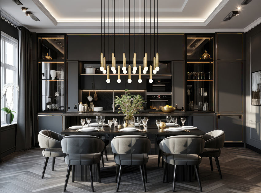 Z-Lite Stari 17-Light Medium Bulb Base Modern Gold Steel Frame Linear Chandelier
