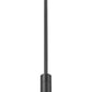Z-Lite Stari 1956P-ROD-MB 1-Light Medium Bulb Base Matte Black Steel Pendant Light