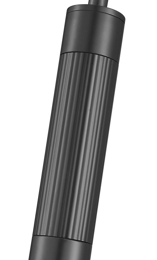 Z-Lite Stari 1956P-ROD-MB 1-Light Medium Bulb Base Matte Black Steel Pendant Light