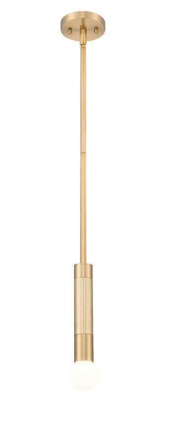Z-Lite Stari 1956P-ROD-MGLD 1-Light Medium Bulb Base Modern Gold Steel Pendant Light