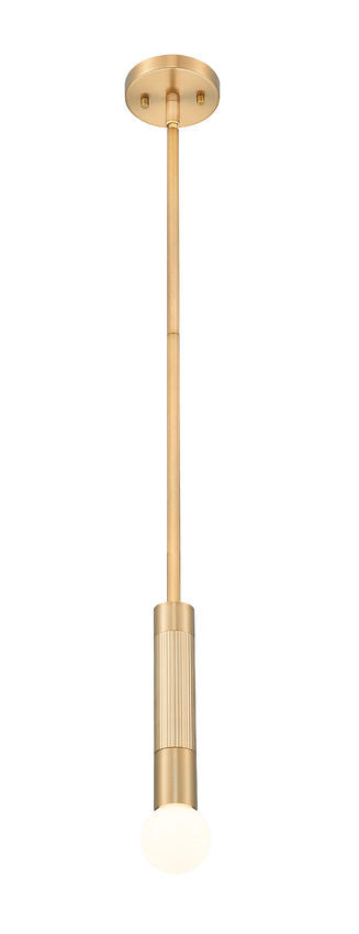 Z-Lite Stari 1956P-ROD-MGLD 1-Light Medium Bulb Base Modern Gold Steel Pendant Light