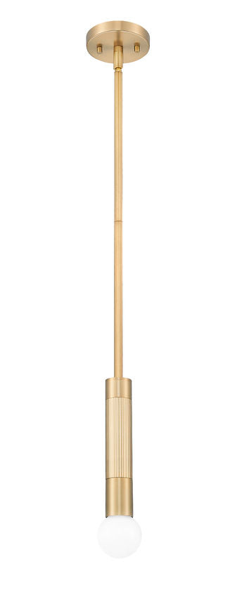 Z-Lite Stari 1956P-ROD-MGLD 1-Light Medium Bulb Base Modern Gold Steel Pendant Light