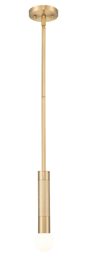 Z-Lite Stari 1956P-ROD-MGLD 1-Light Medium Bulb Base Modern Gold Steel Pendant Light