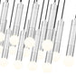 Z-Lite Stari 23-Light Medium Bulb Base Brushed Nickel Steel Frame Linear Chandelier