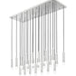 Z-Lite Stari 23-Light Medium Bulb Base Brushed Nickel Steel Frame Linear Chandelier