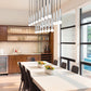 Z-Lite Stari 23-Light Medium Bulb Base Brushed Nickel Steel Frame Linear Chandelier