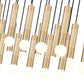 Z-Lite Stari 23-Light Medium Bulb Base Modern Gold Steel Frame Linear Chandelier