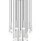 Z-Lite Stari 27-Light Medium Bulb Base Brushed Nickel Steel Frame Chandelier