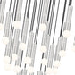 Z-Lite Stari 27-Light Medium Bulb Base Brushed Nickel Steel Frame Chandelier