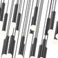 Z-Lite Stari 27-Light Medium Bulb Base Matte Black Steel Frame Chandelier